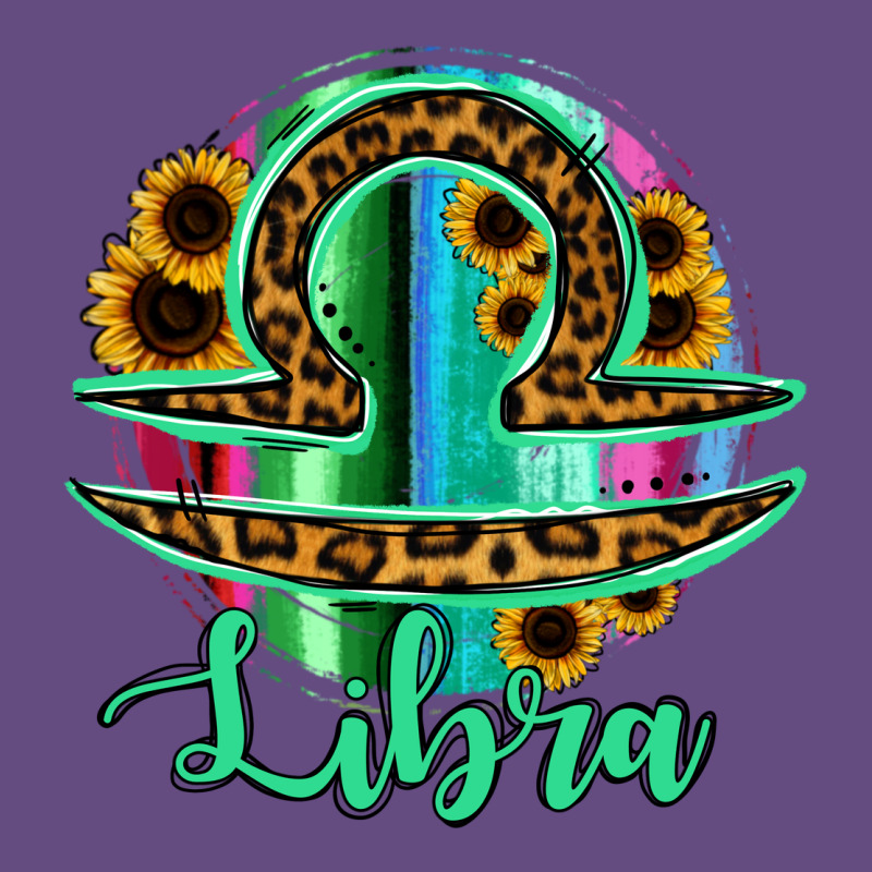 Libra Zodiac Sign Sunflower Leopard Serape Vintage Hoodie by RanaPortraitStore | Teevron