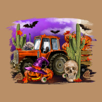 Halloween Tractor Vintage Hoodie | Teevron