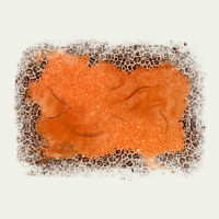 Gemstone Orange Leopard Background Urban Heavy Tee | Teevron