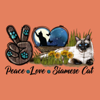 Peace Love Siamese Cat Classic Tee | Teevron