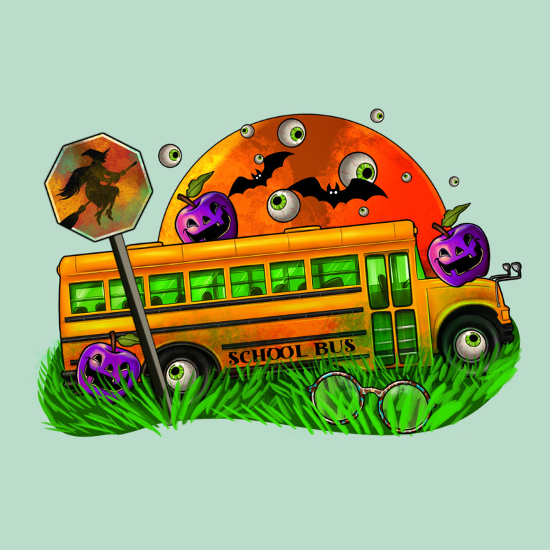 Halloween School Bus Premium Hoodie by FaDigitalArtStudio | Teevron