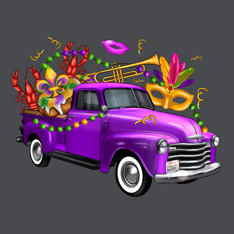Mardi Gras Truck King's Cake Zipper Hoodie by FaDigitalArtStudio | Teevron