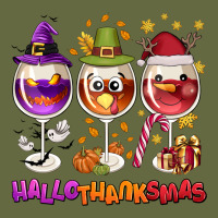 Hallothanksmas Wine Glasses Long Sleeve Tee | Teevron