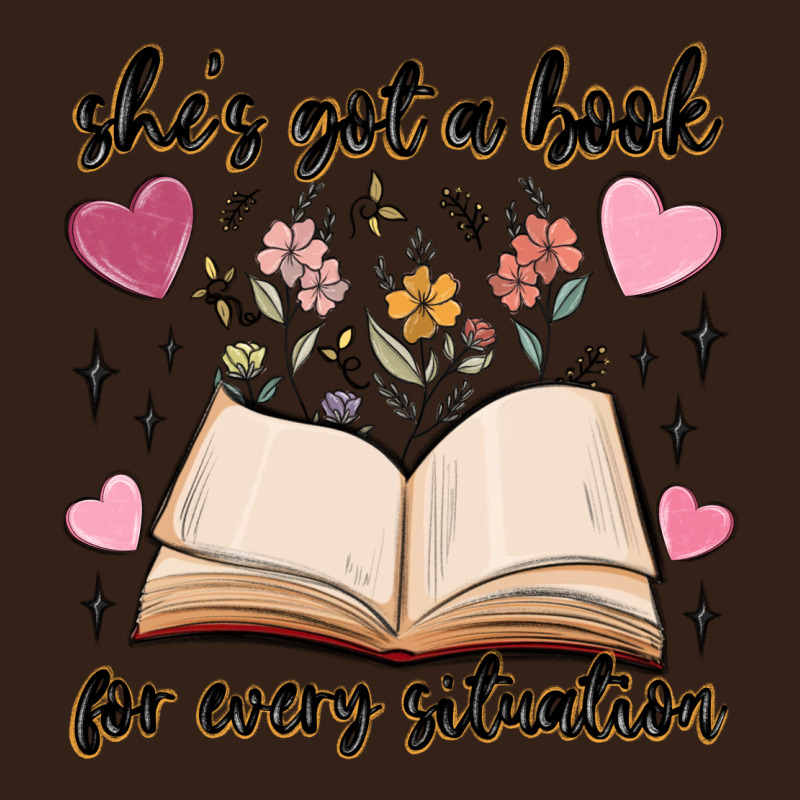 She's Got A Book For Every Situation Heavy Core Tee by MaliasSmallBusiness | Teevron