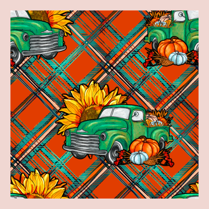 Fall Truck Seamless Pattern Premium Sweatshirt by BundleAndBundleShop | Teevron