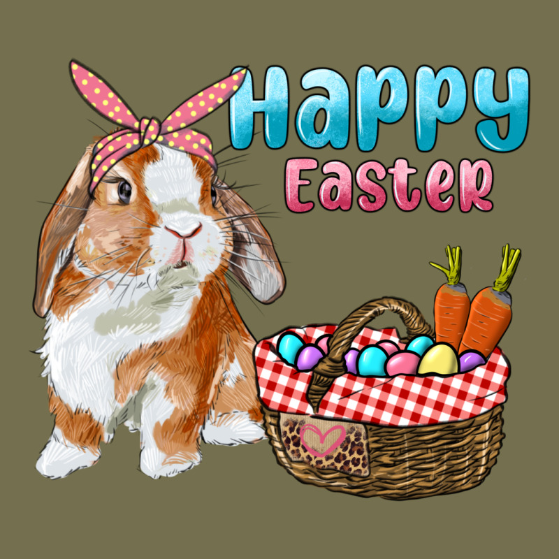 Happy Easter Bunny And Egg Basket Vintage Hoodie by RanaPortraitStore | Teevron