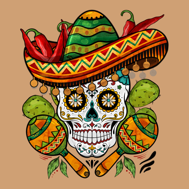 Sombrero Skull Vintage Tee by BarkalooDesign | Teevron