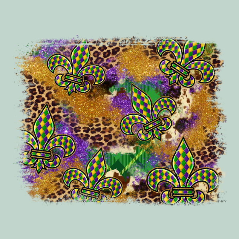 Mardi Gras Plaid Purple Glitter Background Zipper Hoodie by FaDigitalArtStudio | Teevron