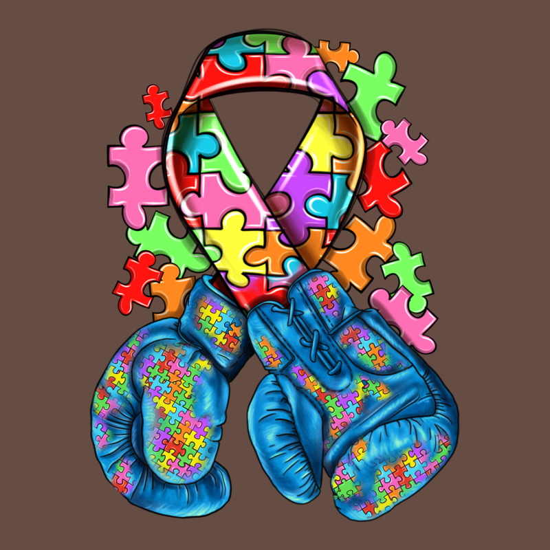 Autism Awareness With Boxing Gloves Long Sleeve Tee by NancyCooperArtShop | Teevron