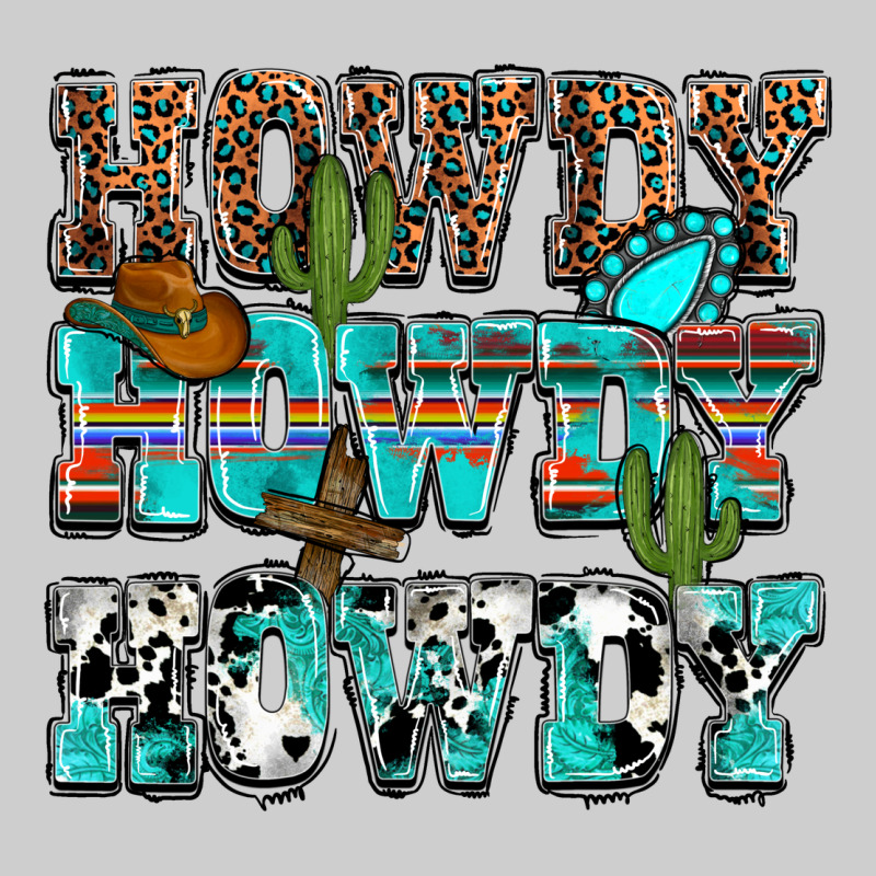 Western Howdy Howdy Howdy Premium Tee by NancyCooperArtShop | Teevron