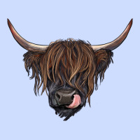 Black Highland Cow Urban Heavy Tee | Teevron