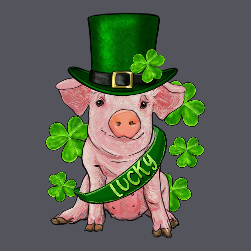 St. Patrick's Day Lucky Baby Pig Vintage Hoodie by RanaPortraitStore | Teevron