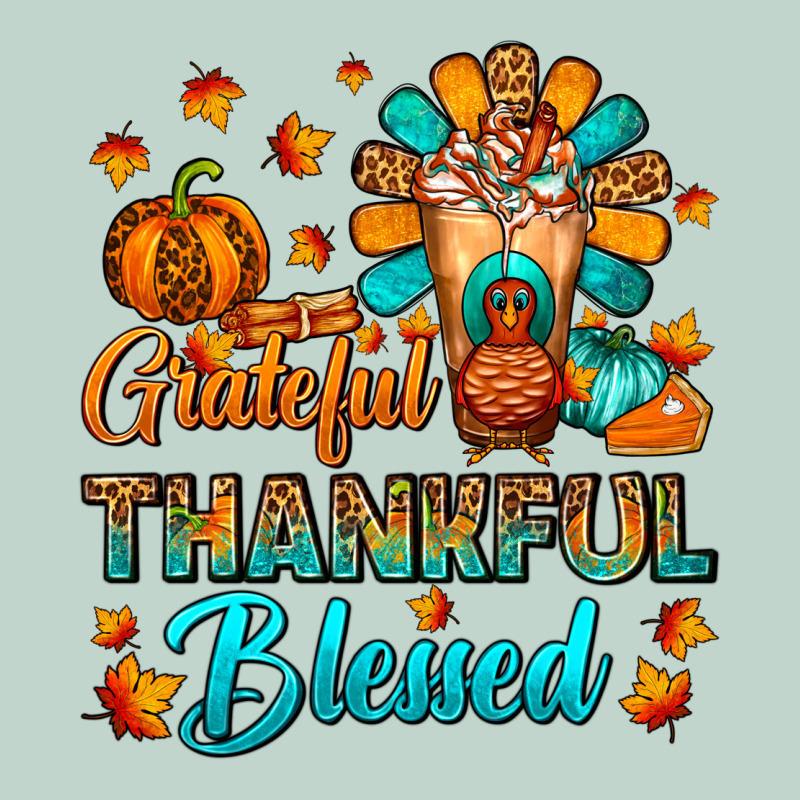 Grateful Thankful Blessed Thanksgiving Cold Drink Zipper Hoodie by FaDigitalArtStudio | Teevron