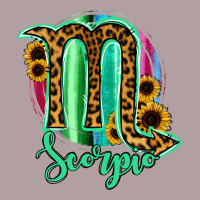 Scorpio Zodiac Sign Sunflower Leopard Serape Vintage Hoodie | Teevron