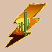 Cactus Sunset Lightning Urban Heavy Tee | Teevron