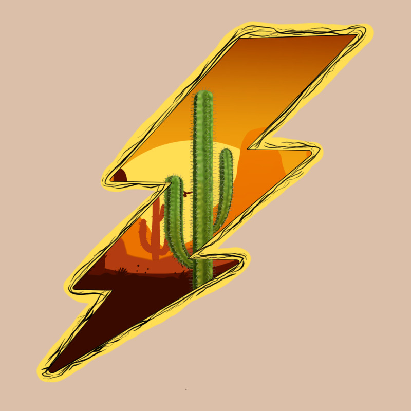 Cactus Sunset Lightning Urban Heavy Tee by Bettercallsaul | Teevron