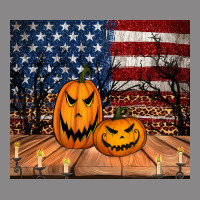 Halloween American Flag Tumbler Vintage Tee | Teevron