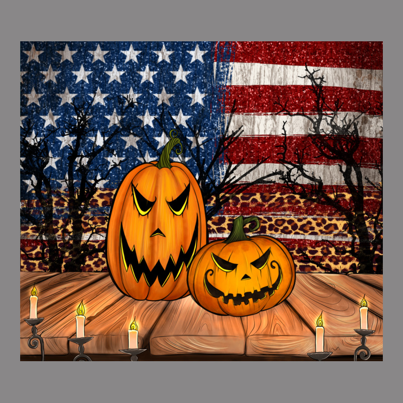 Halloween American Flag Tumbler Vintage Tee by Jasminsmagicworld | Teevron