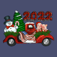 Happy New Year 2022 Christmas Truck With American Flag Vintage Tee | Teevron