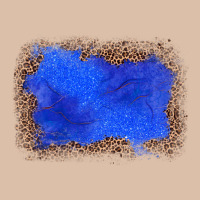 Gemstone Blue Leopard Background Urban Heavy Tee | Teevron