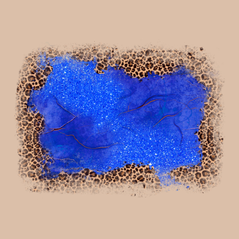 Gemstone Blue Leopard Background Urban Heavy Tee by JahusDesignShop | Teevron
