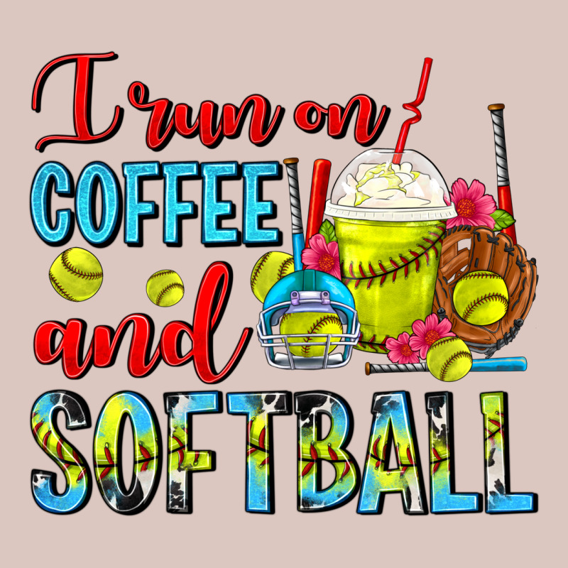 I Run On Coffee And Softball Frappe Premium Hoodie by FaDigitalArtStudio | Teevron