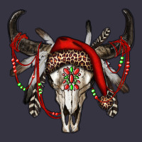 Western Christmas Bull Skull Vintage Hoodie | Teevron
