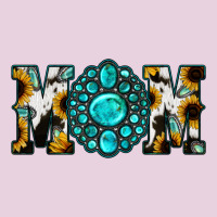 Sunflower Cowhide Turquoise Gemstone Mom Ladies Tee | Teevron