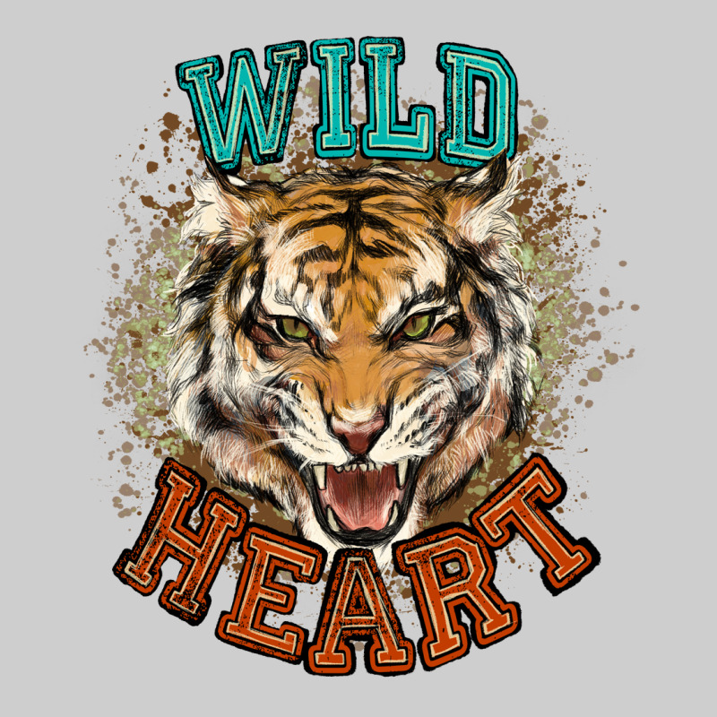 Wild Heart Tiger College Western Premium Tee by NancyCooperArtShop | Teevron