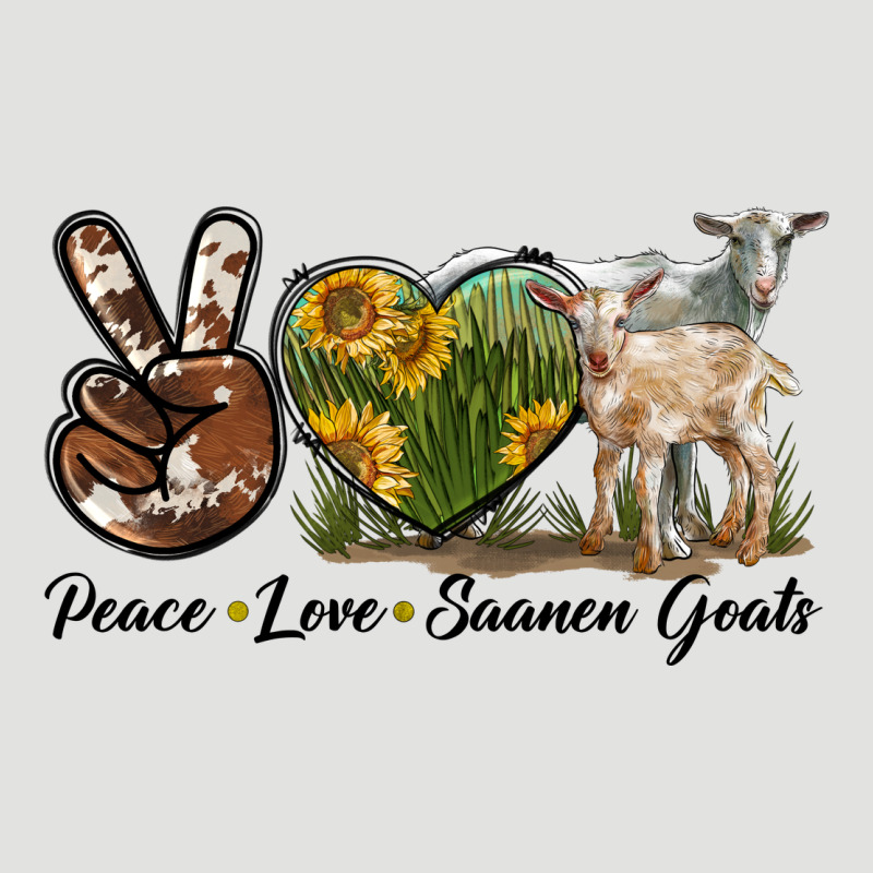 Peace Love Saanen Goats Classic Tee by LillyAllenDesigns | Teevron