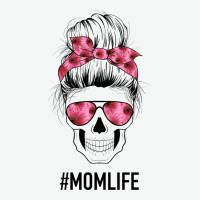 Pink Flower Mom Skull Urban Heavy Tee | Teevron
