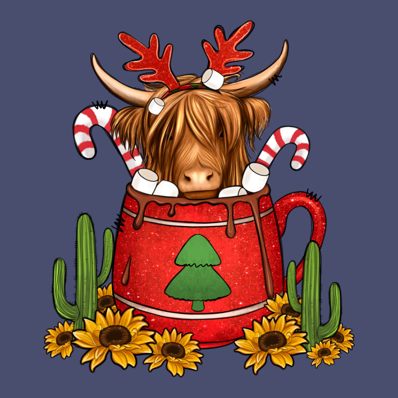 Hot Coco Christmas Highland Cow Vintage Tee by Jasminsmagicworld | Teevron
