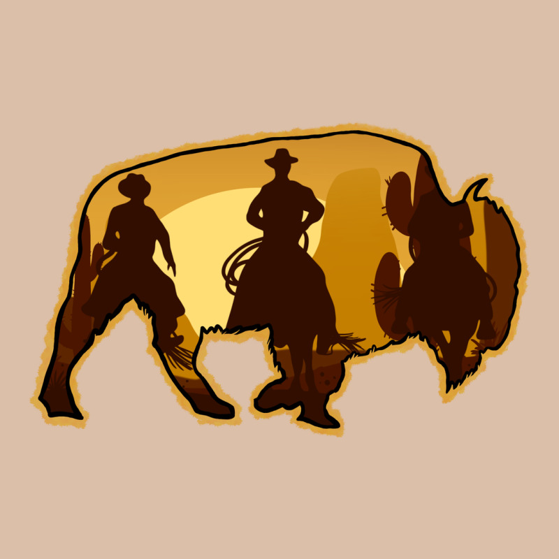 Bison Silhouette Cowboy Urban Heavy Tee by Bettercallsaul | Teevron