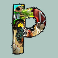 Farm Life Alphabet Lowercase Letters P Premium Sweatshirt | Teevron