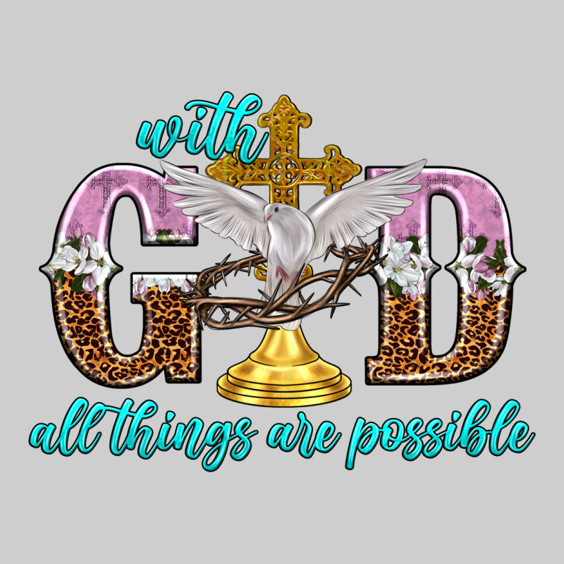 With God All Things Are Possible Premium Tee by NancyCooperArtShop | Teevron
