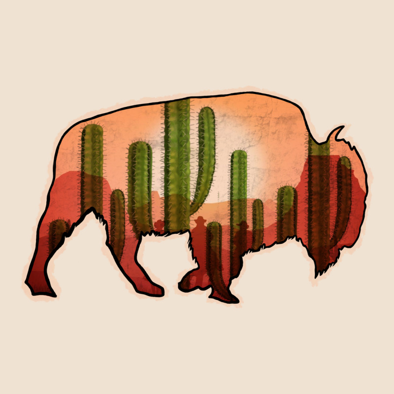 Cactus Bison Silhouette Urban Heavy Tee by Bettercallsaul | Teevron