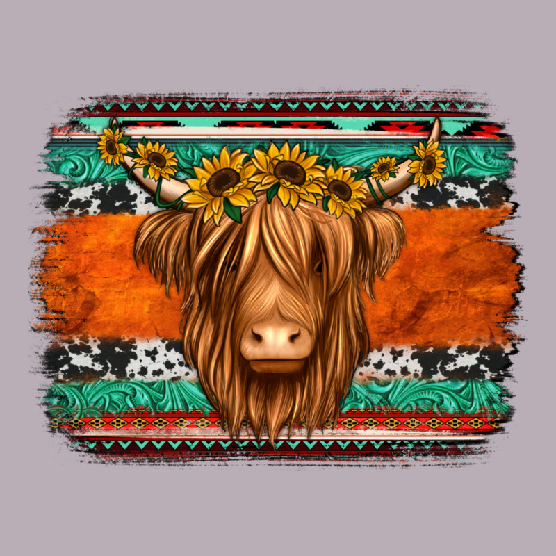 Highland Cow Western Background Vintage Tee by Jasminsmagicworld | Teevron