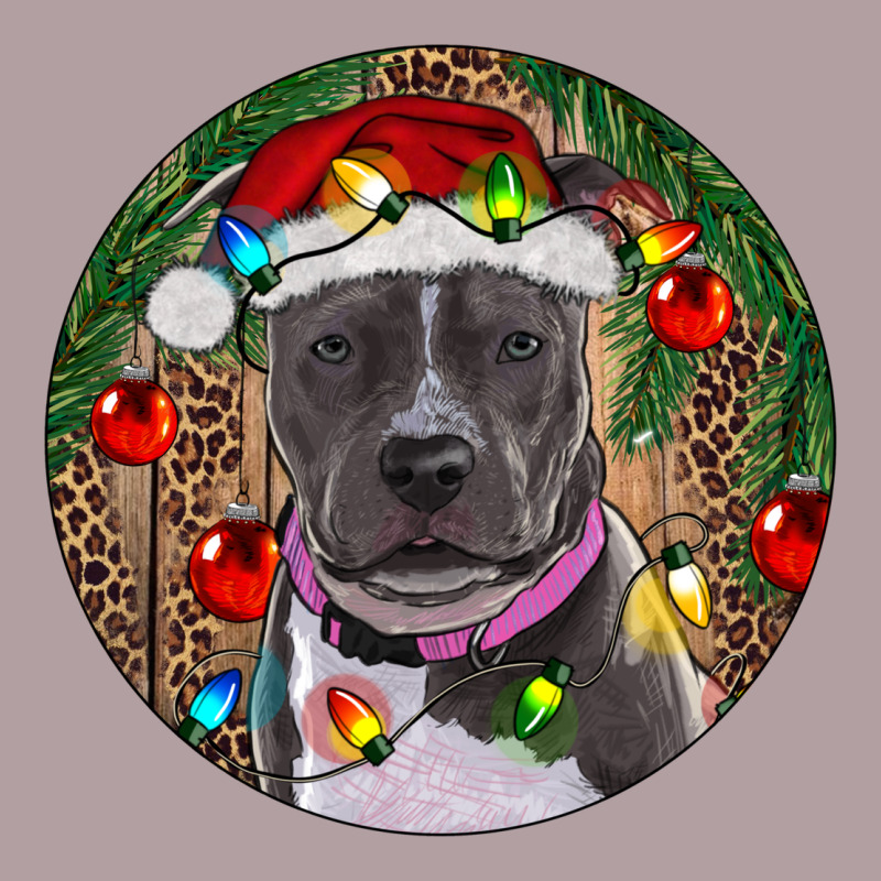 Christmas Pitbull Vintage Hoodie by RanaPortraitStore | Teevron