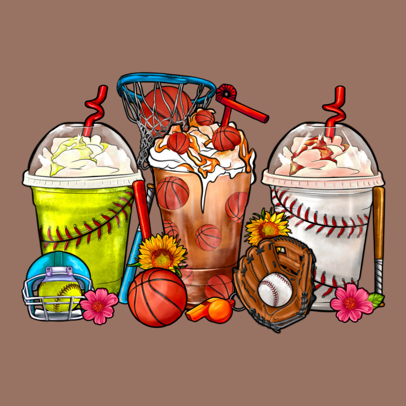 Softball Basketball Baseball Sports Coffee Cups Premium Hoodie by FaDigitalArtStudio | Teevron