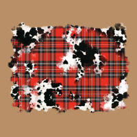 Christmas Plaid Cowhide Pattern Background Vintage Hoodie | Teevron