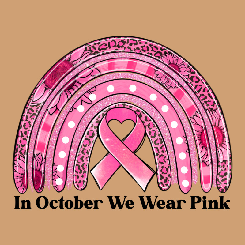 In October We Wear Pink Breast Cancer Awareness Rainbow Vintage Tee by Jasminsmagicworld | Teevron