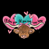 Western Cow And Heart Heavy Core Tee | Teevron