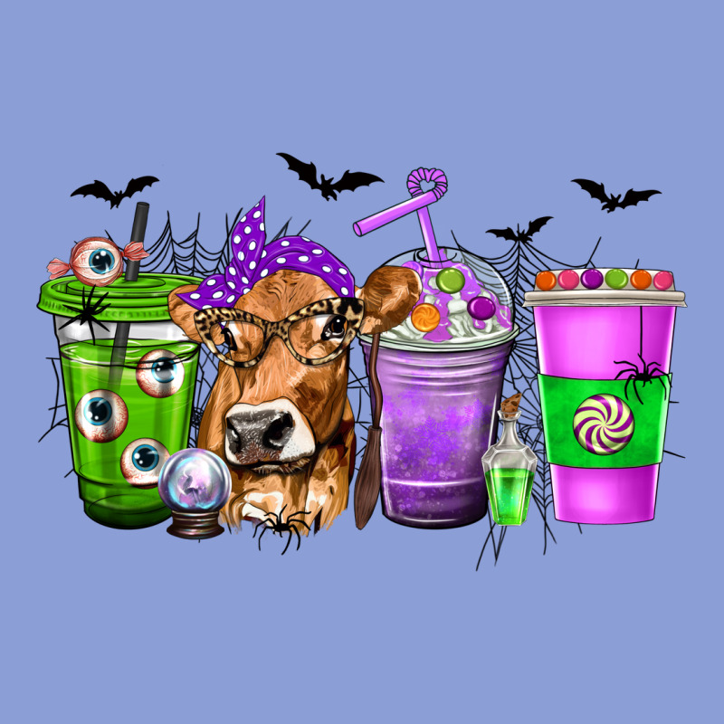 Coffee Cups With Cow And Halloween Long Sleeve Tee by texasbilliewilder | Teevron