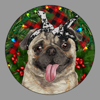 Christmas Pug With Buffalo Plaid Vintage Hoodie | Teevron