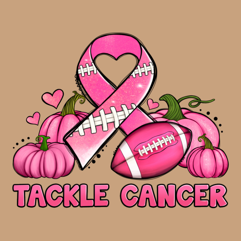 Tackle Cancer Pumpkins Football And Ribbon Breast Cancer Awareness Vintage Tee by Jasminsmagicworld | Teevron