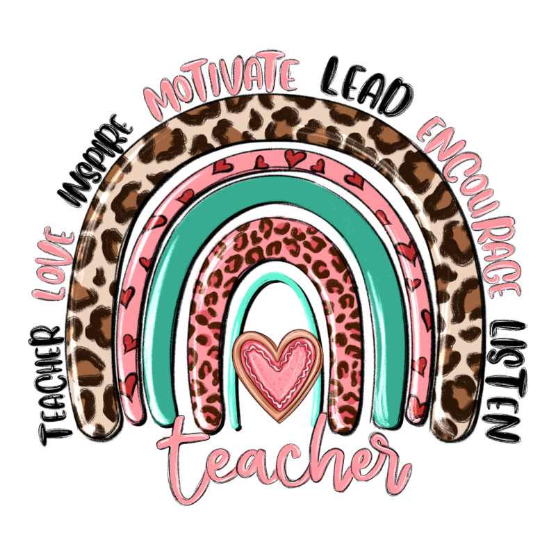 Teacher Rainbow Ladies Tee by MaliasSmallBusiness | Teevron