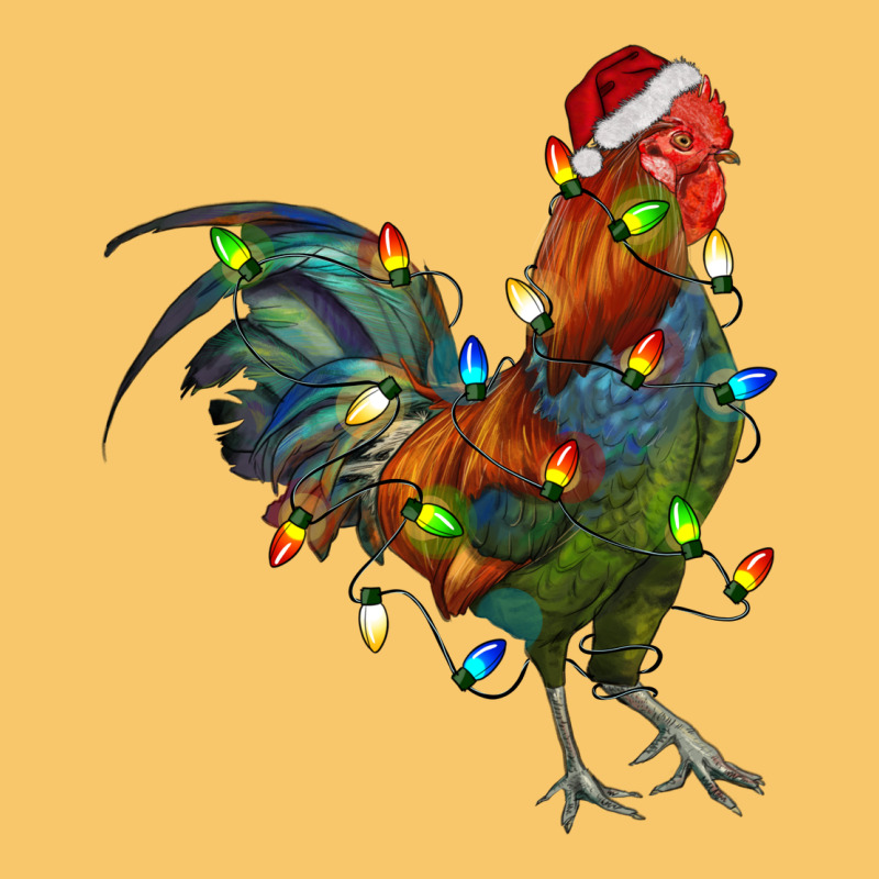 Christmas Lights Rooster Vintage Hoodie by RanaPortraitStore | Teevron