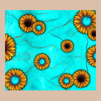 Turquoise Gemstone Sunflower Urban Heavy Tee | Teevron