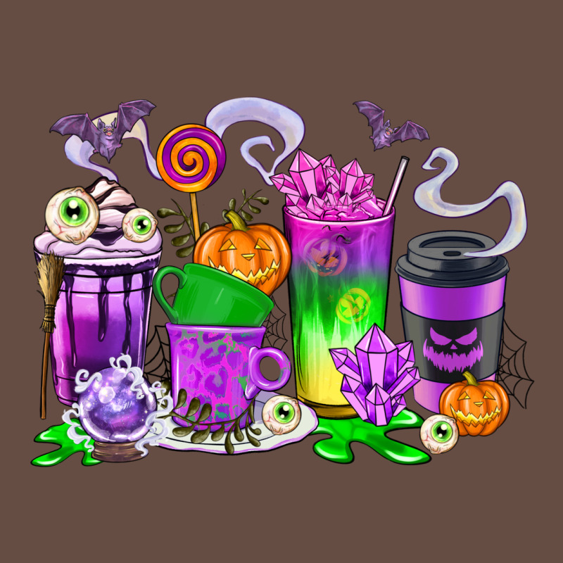 Halloween Coffee Cups Long Sleeve Tee by texasbilliewilder | Teevron