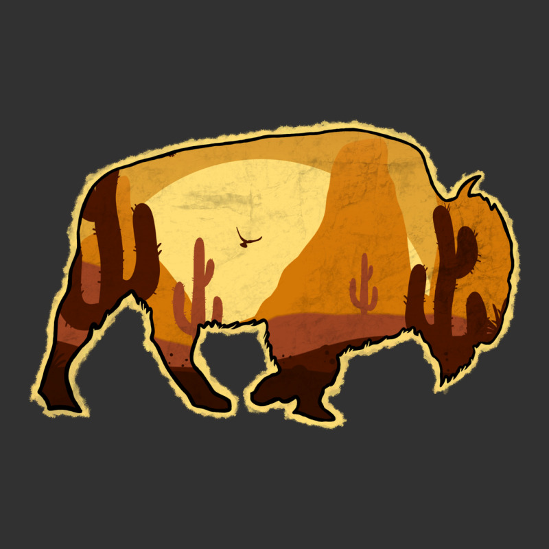 Desert Landscape Bison Silhouette Urban Heavy Tee by Bettercallsaul | Teevron